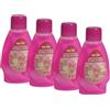 Magic Lights | Set 4 Profumatori Spugna Ambiente Rosa e Fiori 375 ml - Fragranza Fresca e Naturale - Made in Italy