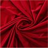 Russo Tessuti Tessuto Abbigliamento Velluto Spandex Elasticizzato 100x150 cm-Rosso