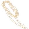 ifundom Catena in Acciaio Inossidabile 1 Metro Color Oro per Creazione Gioielli Catena Lunga Ovale Incisa per Collane e Braccialetti Accessori Moda Donna per Eventi Quotidiani e Regali