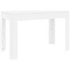 vidaXL Tavolo da Pranzo Minimalista Elegante Moderno Robusto Mobili per Interni Arredi Casa Cucina Bianco 120x60x76 cm in Multistrato