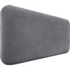 DHOME Testiera Imbottita Liscia Arrotondata in Velluto Premium per Parete Acustica Testate Letto Fonoassorbenti Camera da Letto (Grigio Scuro, 110cm)