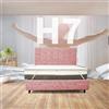 Comfy Line TOPPER RIGIDO Piazza e mezzo 130X190 Cm, Topper ortopedico contro il mal di schiena ALTO 7 Cm | Topper sfoderabile anallergico con elastici per fissaggio - MOD. FISIO H7