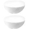 Healeved Mezza Sfera in Polistirolo Bianco 7 Pollici, Base Versatile 2 Pezzi | Blocchi di Schiuma Floreale, Accessori per Bouquet, Forme Polistirolo per Feste e Decorazioni Domestiche