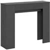 Liberoshopping Consolle 90x25 cm allungabile fino a 181 cm in nobilitato - SLICK (Antracite)