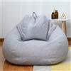 Odot Pouf Poltrona a Sacco, Poltrona Sacco, Sacchetto di Fagioli con Manico, Salotto Bean Bag, per Decorazione della Soggiorno Giardino (Senza Ripieno) (XL(100x120cm),Grigio Chiaro)