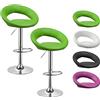 Beltom® 2 SGABELLI da Bar E Cucina con PENISOLA Regolabili in Altezza Sedia Girevole per PIZZERIE Pub RISTORANTI Hotel Soggiorno Ufficio - Modello Beauty - X2-Verde