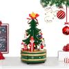 Sionhiuo Musica per Albero di Natale in Legno, Carillon per Albero di Natale | Carillon di Natale Scatola di Legno di Natale,Carillon per Albero di Natale per Soggiorno, Camera, Decorazione Domestica