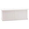Vicentini arreda CASSAPANCA BAULE IN LEGNO SHABBY CHIC BIANCO