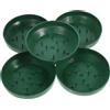 LALAFINA Vassoio per Fiori Decorativo in Plastica Verde 5 Pezzi | Matrimoni e Decorazioni Domestiche, Finitura Elegante e Contemporanea, Set Pratico per Composizioni