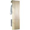 Vladon Carlton Hallway Set 5, Set di contenitori per corridoi con 1 Pannello Appendiabiti con Anta incorporata e 1 Asta Appendiabiti, Antracite Opaco/Quercia segato Grezzo (52 x 193 x 35 cm)