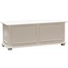 Pieffe Mobili Cassapanca cipolla contenitore, legno bianco, 120 x 42 x 50 h