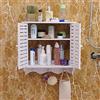 kangten Armadio da bagno pensile con due ante, armadio da bagno, armadio da cucina, 37 x 20 x 40,8 cm, per camera da letto, bagno, cucina, lavanderia