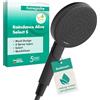 hansgrohe Raindance Alive Select S - Doccetta per doccia a risparmio idrico 7,1 l/min (EcoSmart), Doccino con 3 getti (incl. PowderRain), Soffione doccia con funzione anticalcare, nero opaco, 24511670