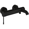 GROHE Essence Rubinetto Vasca a Vista a Parete (Leva Metallica, Cartuccia Ceramica 35 mm, Deviatore Automatico Vasca/Doccia, Protetto Contro Reflusso, Pressione Min.), Nero Opaco