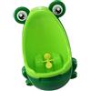 Little Sporter per bambini a forma di rana per orinatoio vasino bambino wc Cartoon alzarsi Pee pissoir Training per Ragazzi Verde