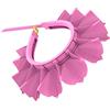 ZUNOXAZ Cappellino Bagnetto Regolabile Silicone per Protezione Orecchie e Occhi Shampoo e Doccia Rosa