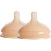 HappyMami, Tettarella Personalizzabile, Adattabile alla forma del tuo Seno, Tettarella per Biberon, Silicone di Grado Medico, Senza Bisfenolo A, Doppio Sistema Anticolica (Set 2 tettarelle)
