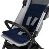 baby idea Babysanity® Morbido Riduttore Copri Passeggino Universale Materassino Neonato Soffice Imbottitura Rivestimento Spugna Di Cotone 100% con Bordatura - Made in Italy - (Blu)