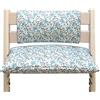 Blausberg Baby - Cuscino set Junior per Stokke Tripp Trapp Seggiolone (Rivestimento) - Materiali certificati Oeko-Tex Standard 100 - Made in Germany, prato di fiori blu