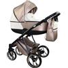 Sojan Passeggino AGIX 3in1 ecopelle i 3 pezzi e accessori. Passeggino trio Eco-pelle Sojan BBtwin (sand white)