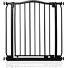 Safetots Cancelletto di Sicurezza con Parte Superiore Incurvata, 170cm - 179cm, Nero Opaco, Montaggio a Pressione, Cancelletto per Bambini per Porte, Corridoi e Spazi Stretti, Barriera di Sicurezza