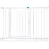 Bettacare Cancelletto per Scale con Chiusura Automatica, 118,2cm - 125,2cm, Bianco,Cancelletto di Sicurezza a Pressione, Cancelletto per Bambini, Barriera di Sicurezza per Porte e Corridoi