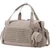 Generic Borsa per pannolini Tote Borsa per maternità Borsa per neonati leggera Borsa a tracolla per mamma Viaggio Spiaggia, Marrone