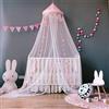 SHIKUN Baby Zanzariera Letto a baldacchino con stelle Pennant Cute Tende a sospensione Tende a rete Decorazione per bambini Camera per bambini Princess Culla per neonati, rosa