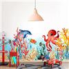kina - SM0013 Adesivi Murali Fasce per Camerette Bambini - Grafica Pesciolini tropicali Greche Protezione e Decorazione Pareti Rivestimento Mobili Tavoli e Armadi 40x130 cm
