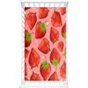 Odot Lenzuolo con Angoli per Lettino Bambino, Motivo Fragola Lenzuola Carrozzina Lenzuola da Lettino Neonato Morbido Resistente Lenzuola per Culla per Bambine e Ragazzi (80x160cm,Fragola Rossa)