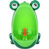 PUNELE Orinatoio per Bambini con Vasino per Bambini con Ventosa, Orinatoio per Bambini a Forma di Fumetto di Rane da 8 Mesi a 6 Anni (Verde scuro+verde smeraldo)