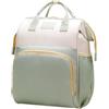 Chickwin Borsa Zaino Fasciatoio Neonato, Borsa Pieghevole per Culla, Zainetto Fasciatoio Grande Multifunzione Borsa Bebè per Mamma e Papà (Verde,38 * 25 * 17cm)