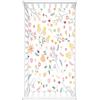 Odot Lenzuolo con angoli Lenzuola Carrozzina Neonato, Fiori Motivo Bambino Cotone Coprimaterasso, Lenzuola per Culla Babybay (Fiori d'arancio,80x160 cm)