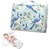 decor gift Riutilizzabile Pannolino Fasciatoio Pad con Tasca Tessuto Primavera Blu Verde Uccelli Portatile Fasciatoio Bambino Bambino Kit Da Viaggio Cambiadores de pa?ales para Bebes