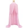 Odot Baldacchino per Letto Bambina, Letto Baldacchino Culla Ereditiera, Morbido e Leggero Tenda Contro le Punture di Zanzara per Lettino, Culla, Decorazione (Rosso pesca)
