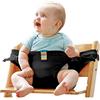 Eyands Eyand lavabile sede portatile High Chair Viaggi Booster bambino con le cinghie di sicurezza del bambino di cablaggio di alimentazione del bambino la cinghia (Nero)