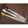 Tailored Touch Bespoke Gifts Set di 3 spazzolini da denti in bambù naturale, 100% ecologici, con incisione personalizzata