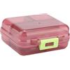 Zerodis Portapillole, AM/PM Settimanale Scatole per Pillola 7 Griglie Trasportatore Portatile di Vitamine Droga Scatola di Medicina Mini Custodia Contenitore per Pillole Porta Pillole (Claret-red)