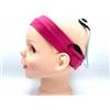 FONOLIFE Nastro elastico in cotone fissaggio impianto cocleare (S, rosa scuro)
