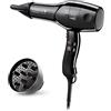 Valera - Swiss Silent Jet 8701 Asciugacapelli Professionale Ioni - Asciugatura Rapida e Silenziosa, Sistema Sanify per Purificazione Aria, 2200 Watt, Colore Nero