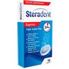 Steradent 90 Compresse Steradent Express Effervescenti Triple Action Plus per la Pulizia della Protesi Dentaria Sensazione di Freschezza - 1 Confezione