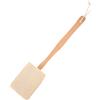 BELLIFFY Spazzola per Massaggio Corpo Manico in Legno Beige, Spazzola Esfoliante per Stimolare la Circolazione Sanguigna Durante la Doccia