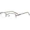 Eyekepper Primavera Cerniere Lettori Occhiali da Lettura Metallo a Mezza Montatura Rettangolo Gunmetal +0.75