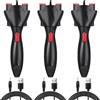 casstaly Set da 3 Pezzi Macchina per Trecce Elettrica Automatica Nera Arricciacapelli DIY Macchina per Trecce Automatica per Donne e Ragazze