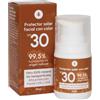 Planeta Huerto Planeta Orto - Crema solare minerale da 50 ml, SPF30, protezione UVA/UVB 100% naturale, vegana, con aloe vera, jojoba e acido ialuronico