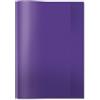 HERMA Copertina trasparente per quaderni, formato A4, realizzata in plastica resistente e lavabile, per scuola, viola, 7496