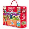 SASSI Il mondo degli sport. Viaggia, conosci, esplora. Ediz. a colori. Con 16 formine. Con puzzle ovale. Con Poster