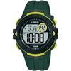 Lorus Orologio digitale al quarzo da uomo con cinturino in silicone, Verde - R2327PX9