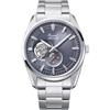 Orient Contemporary Small Seconds Semi Skeleton - Orologio Da Polso Da Uomo Automatico E A Carica Manuale Meccanico Casual Bracciale E Cassa In Acciaio Inox Grigio - RA-AR0012N