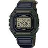 Casio Orologio da uomo W-218H-1AVCF classico con display digitale al quarzo nero, standard, Classico